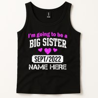 Personalize Big Sister Est Custom Year And Name  Tank Top