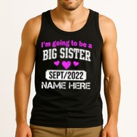 Personalize Big Sister Est Custom Year And Name  Tank Top
