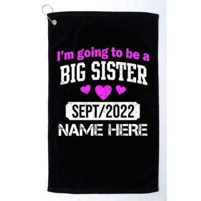 Personalize Big Sister Est Custom Year And Name  Golf Towel