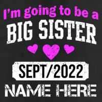 Personalize Big Sister Est Custom Year And Name  Microfiber Hand Towel