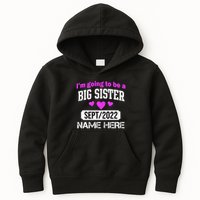 Personalize Big Sister Est Custom Year And Name  Kids Hoodie
