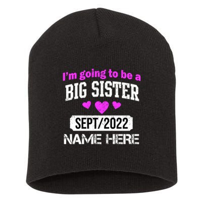 Personalize Big Sister Est Custom Year And Name  Short Acrylic Beanie