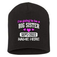 Personalize Big Sister Est Custom Year And Name  Short Acrylic Beanie