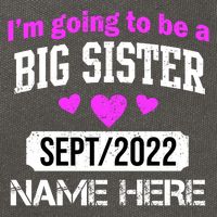 Personalize Big Sister Est Custom Year And Name  Cotton Canvas Backpack