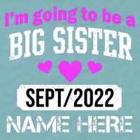 Personalize Big Sister Est Custom Year And Name  Sueded Cloud Jersey T-Shirt