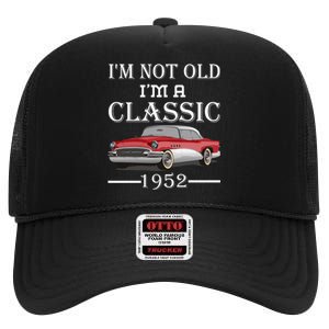 Personalize Birthday Year I'm not Old I'm a Classic Car High Crown Mesh Back Trucker Hat