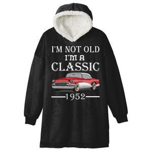 Personalize Birthday Year I'm not Old I'm a Classic Car Hooded Wearable Blanket