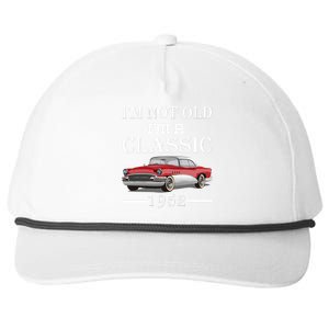 Personalize Birthday Year I'm not Old I'm a Classic Car Snapback Five-Panel Rope Hat