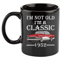 Personalize Birthday Year I'm not Old I'm a Classic Car 11oz C Handle Ceramic Mug