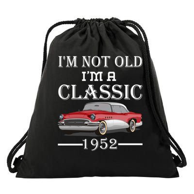 Personalize Birthday Year I'm not Old I'm a Classic Car Drawstring Bag