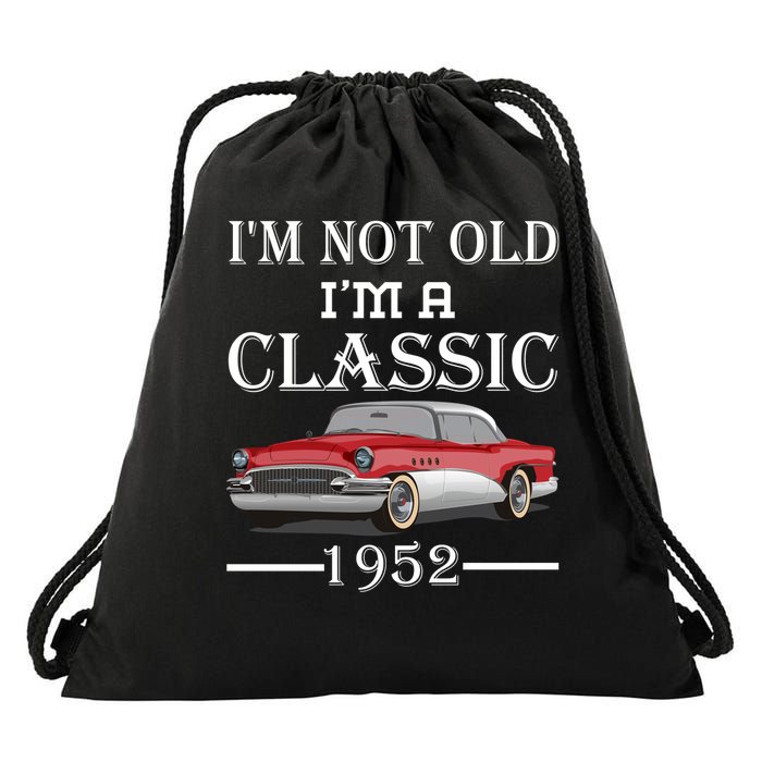 Personalize Birthday Year I'm not Old I'm a Classic Car Drawstring Bag