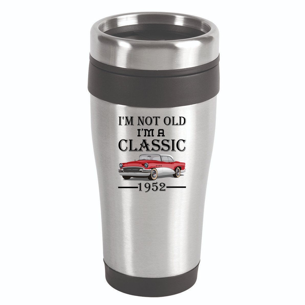 Personalize Birthday Year I'm not Old I'm a Classic Car 16oz Travel Tumbler