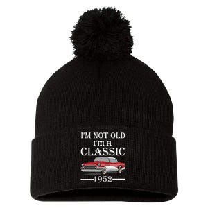 Personalize Birthday Year I'm not Old I'm a Classic Car Pom Pom 12in Knit Beanie