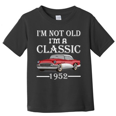Personalize Birthday Year I'm not Old I'm a Classic Car Toddler T-Shirt