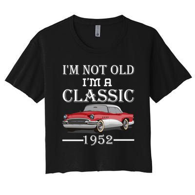Personalize Birthday Year I'm not Old I'm a Classic Car Crop Top