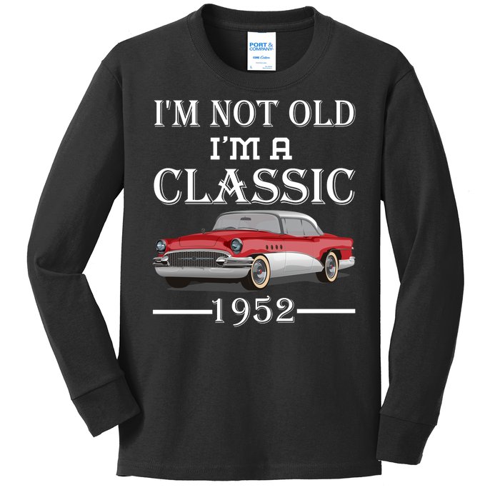 Personalize Birthday Year I'm not Old I'm a Classic Car Kids Long Sleeve Shirt