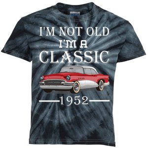 Personalize Birthday Year I'm not Old I'm a Classic Car Kids Tie-Dye T-Shirt