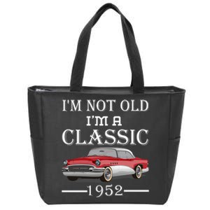 Personalize Birthday Year I'm not Old I'm a Classic Car Zip Tote Bag