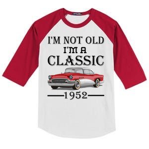 Personalize Birthday Year I'm not Old I'm a Classic Car Kids Colorblock Raglan Jersey