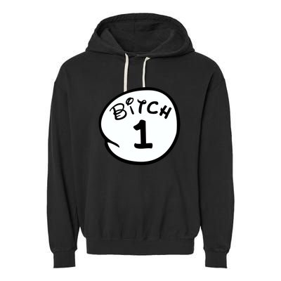 Personalize Bitch 1 2 3 4 5 Custom Number Garment-Dyed Fleece Hoodie