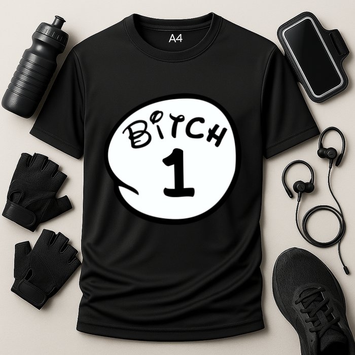 Personalize Bitch 1 2 3 4 5 Custom Number Cooling Performance Crew T-Shirt