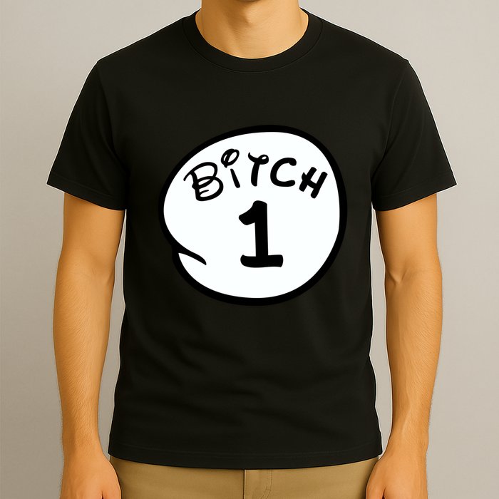 Personalize Bitch 1 2 3 4 5 Custom Number T-Shirt