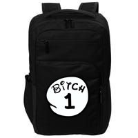 Personalize Bitch 1 2 3 4 5 Custom Number Impact Tech Backpack