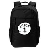 Personalize Bitch 1 2 3 4 5 Custom Number Daily Commute Backpack