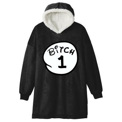 Personalize Bitch 1 2 3 4 5 Custom Number Hooded Wearable Blanket