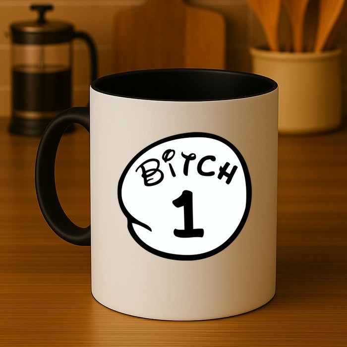 Personalize Bitch 1 2 3 4 5 Custom Number Mug
