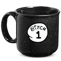 Personalize Bitch 1 2 3 4 5 Custom Number 15oz Campfire Ceramic Mug