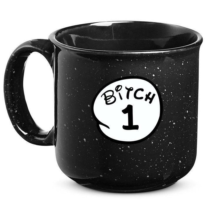 Personalize Bitch 1 2 3 4 5 Custom Number 15oz Campfire Ceramic Mug