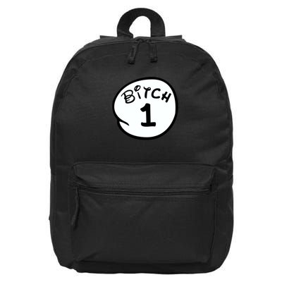 Personalize Bitch 1 2 3 4 5 Custom Number 16 in Basic Backpack