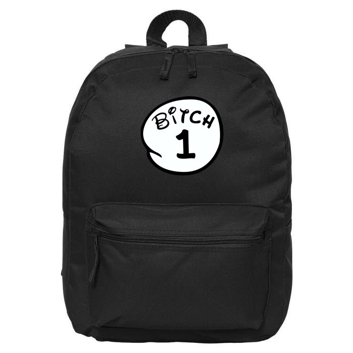 Personalize Bitch 1 2 3 4 5 Custom Number 16 in Basic Backpack