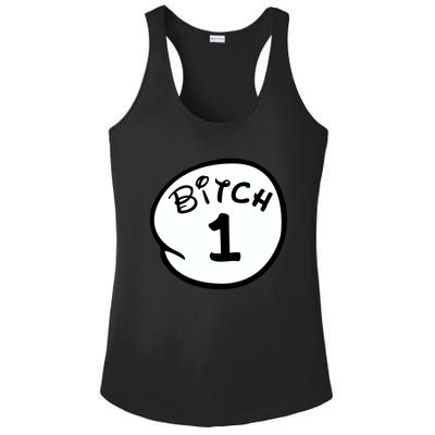 Personalize Bitch 1 2 3 4 5 Custom Number Ladies PosiCharge Competitor Racerback Tank