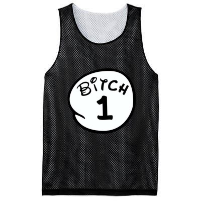 Personalize Bitch 1 2 3 4 5 Custom Number Mesh Reversible Basketball Jersey Tank