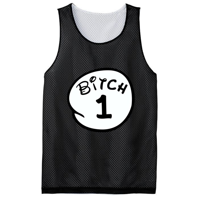 Personalize Bitch 1 2 3 4 5 Custom Number Mesh Reversible Basketball Jersey Tank