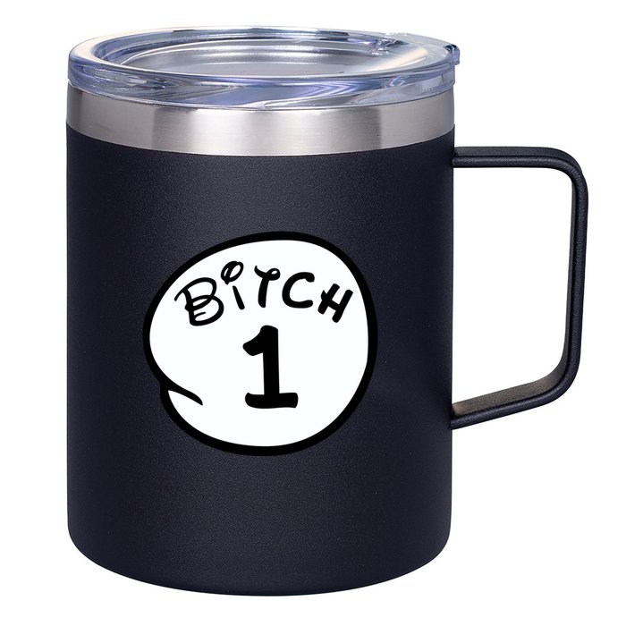 Personalize Bitch 1 2 3 4 5 Custom Number 12oz Stainless Steel Coffee Mug