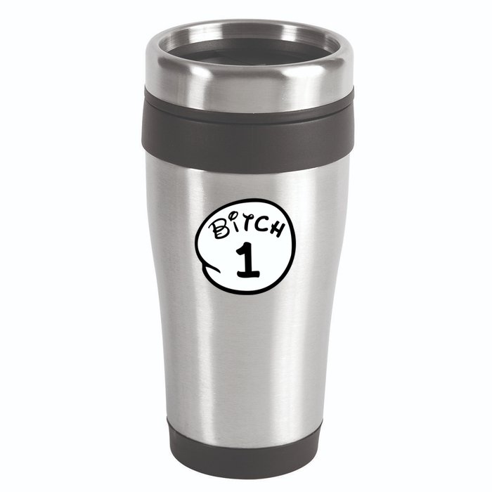 Personalize Bitch 1 2 3 4 5 Custom Number 16oz Travel Tumbler