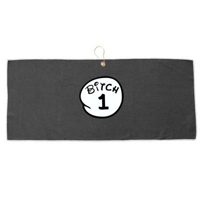 Personalize Bitch 1 2 3 4 5 Custom Number Large Microfiber Waffle Golf Towel