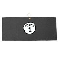 Personalize Bitch 1 2 3 4 5 Custom Number Large Microfiber Waffle Golf Towel