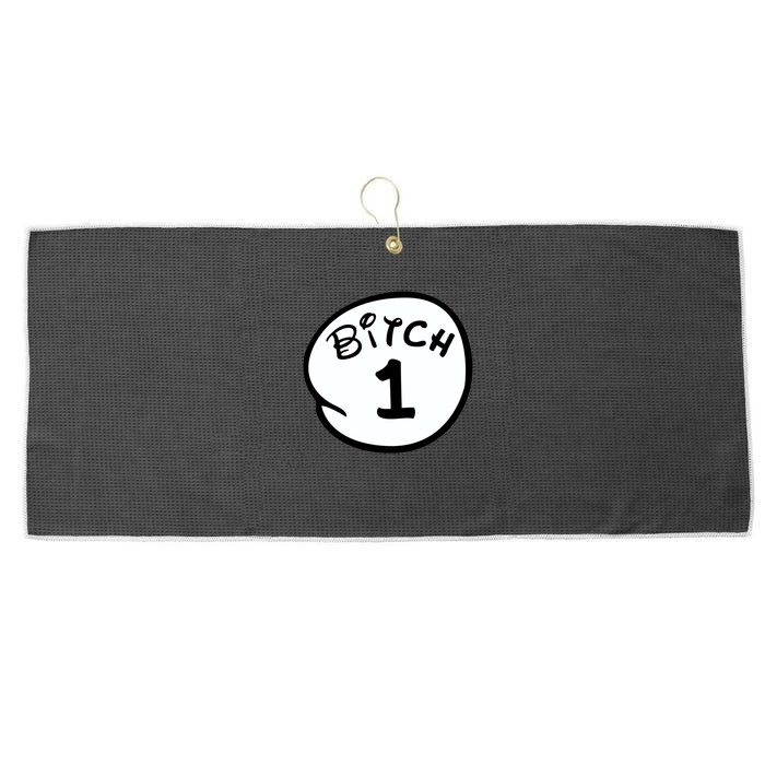 Personalize Bitch 1 2 3 4 5 Custom Number Large Microfiber Waffle Golf Towel