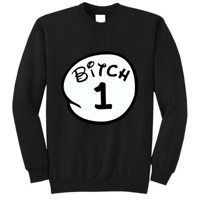 Personalize Bitch 1 2 3 4 5 Custom Number Tall Sweatshirt