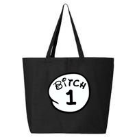 Personalize Bitch 1 2 3 4 5 Custom Number 25L Jumbo Tote