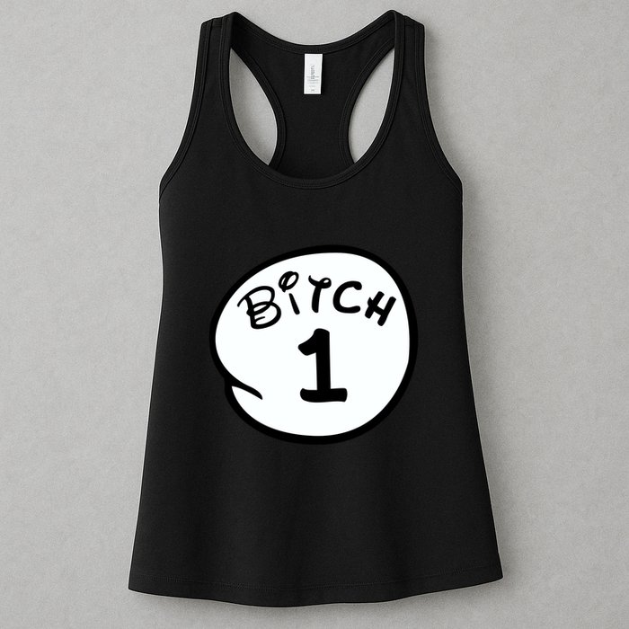 Personalize Bitch 1 2 3 4 5 Custom Number Womens Tank Top