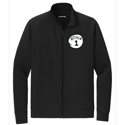 Personalize Bitch 1 2 3 4 5 Custom Number Stretch Full-Zip Cadet Jacket