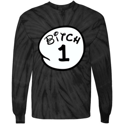 Personalize Bitch 1 2 3 4 5 Custom Number Tie-Dye Long Sleeve Shirt