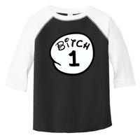 Personalize Bitch 1 2 3 4 5 Custom Number Toddler Fine Jersey T-Shirt