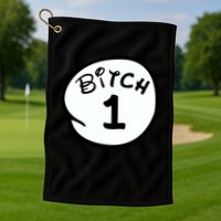 Personalize Bitch 1 2 3 4 5 Custom Number Golf Towel