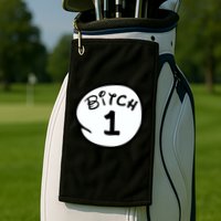Personalize Bitch 1 2 3 4 5 Custom Number Golf Towel